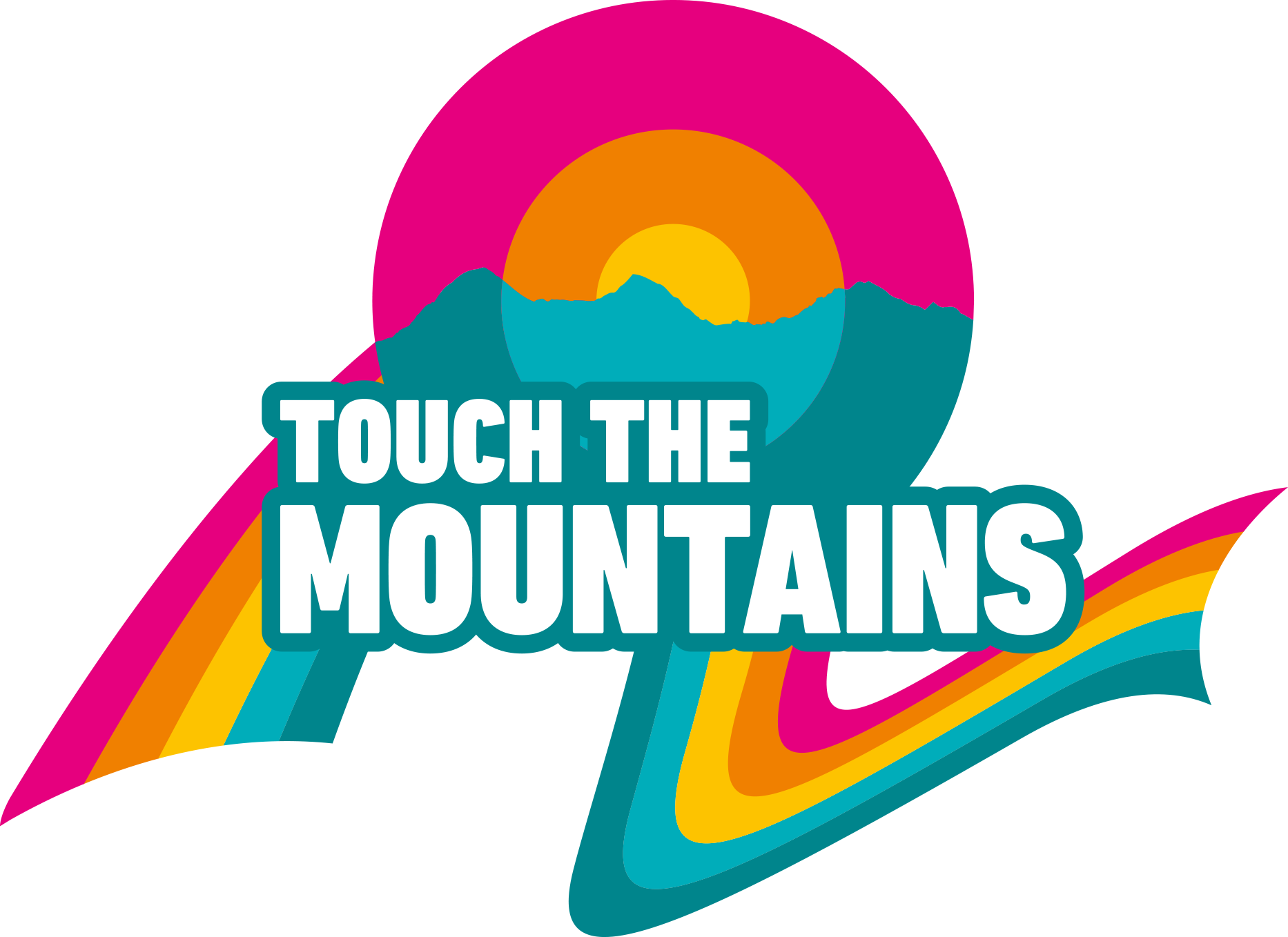 Touch the Mountains Rainbow Logo